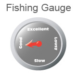 Fishing Gauge Indicating Fishing is Good